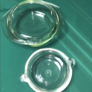 2 sets vintage glass bowl